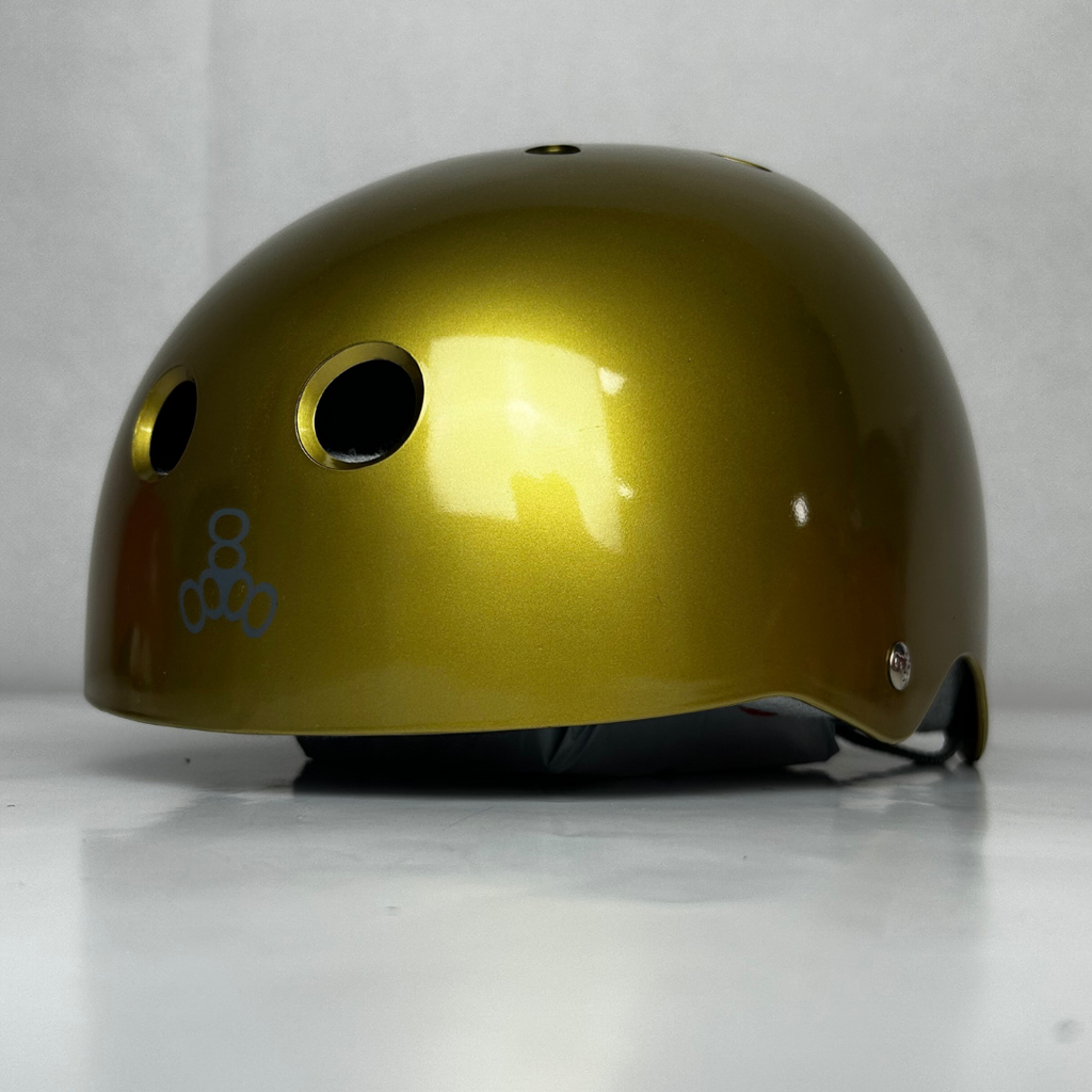 Triple 8 Skate Helmet SS Gold Metallic