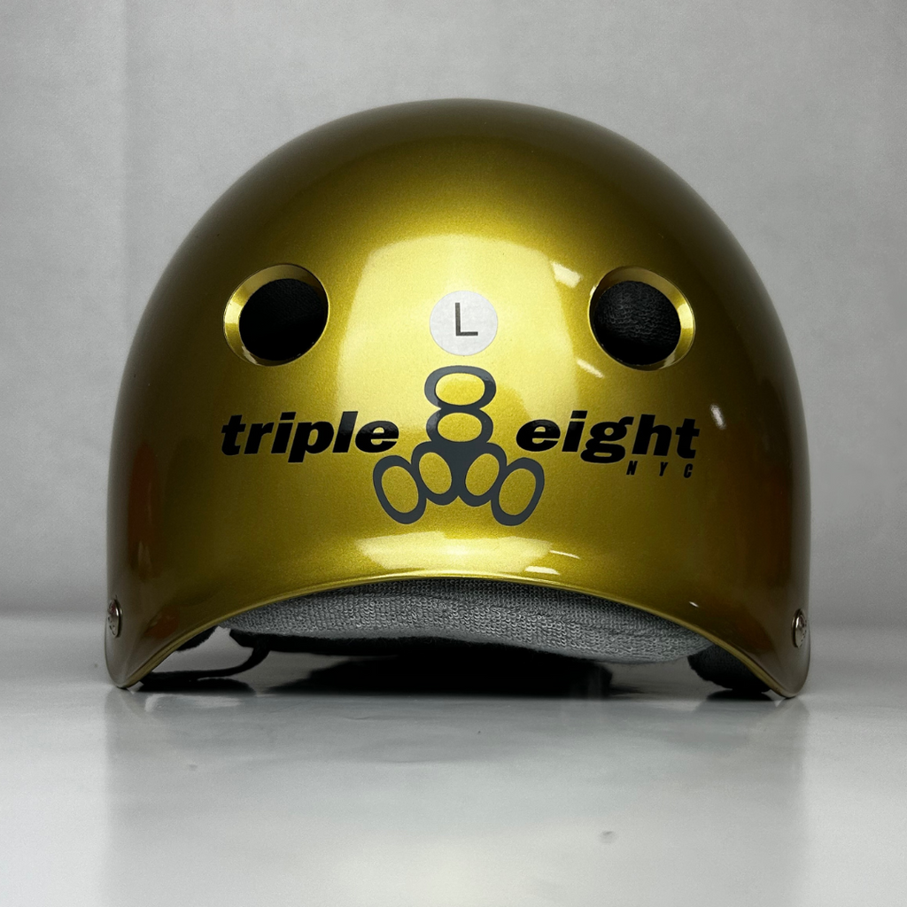 Triple 8 Skate Helmet SS Gold Metallic