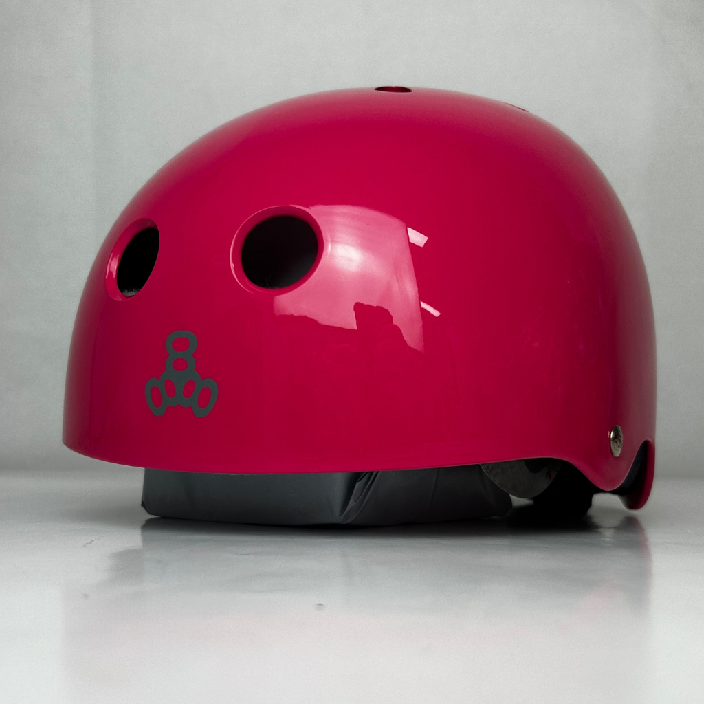 Triple 8 Skate Helmet SS Pink Gloss with Grey Liner