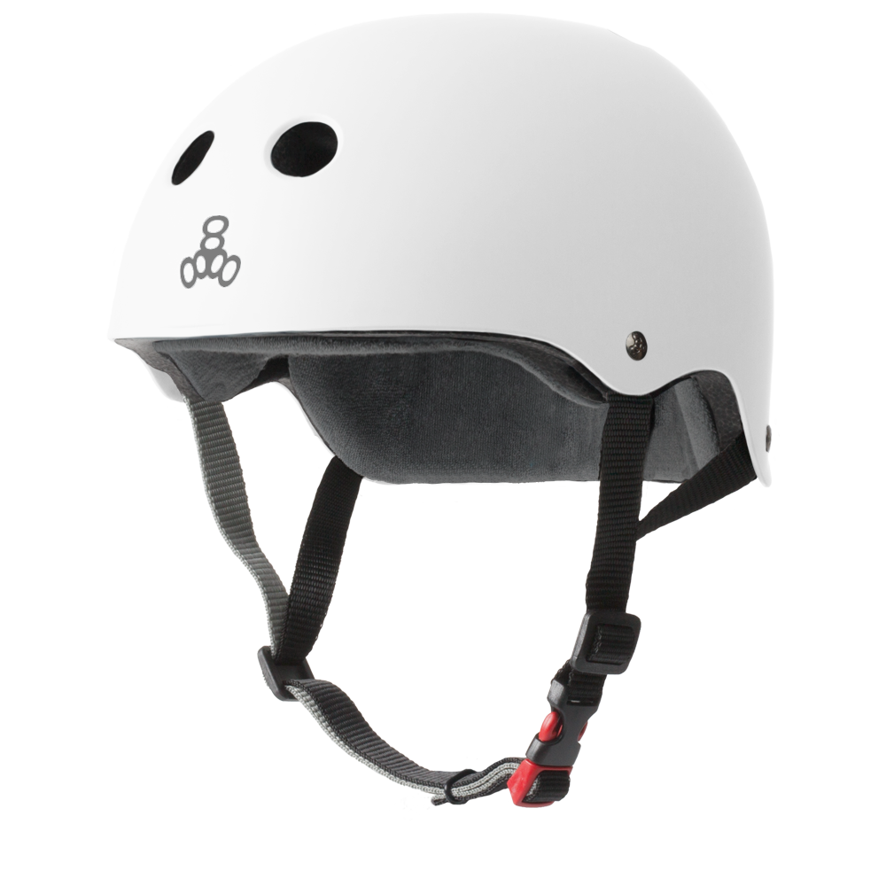 Triple 8 THE Certified Helmet SS White Matte