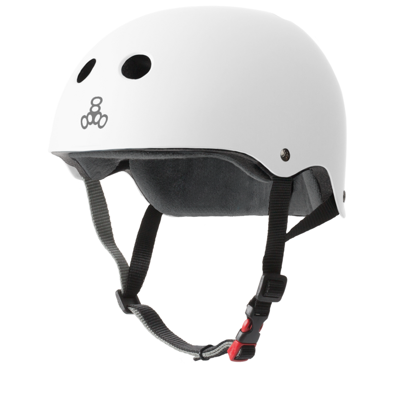 Triple 8 THE Certified Helmet SS White Matte