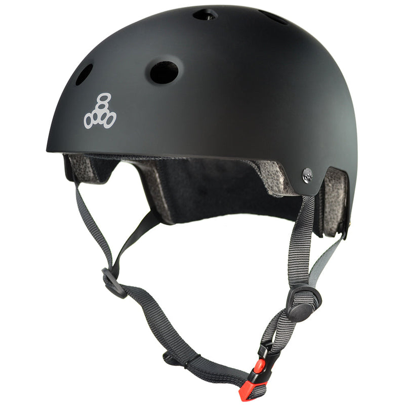 Triple 8 Certified Helmet SS All Black Rubber