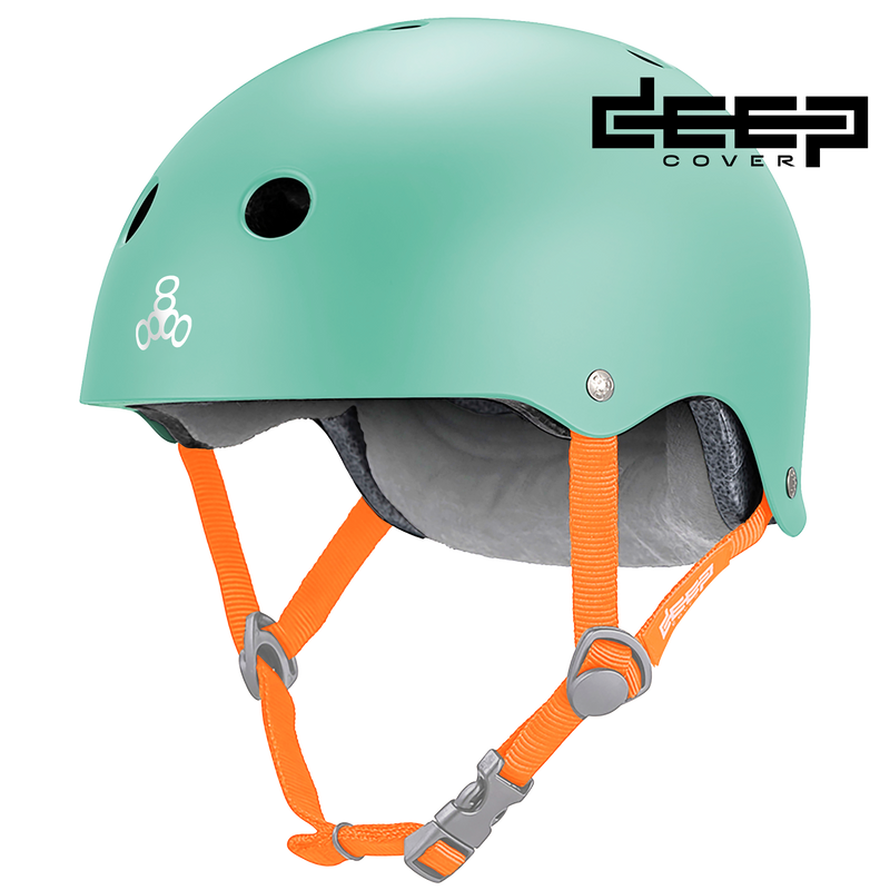 Triple 8 Deep Cover Helmet Mint Matte
