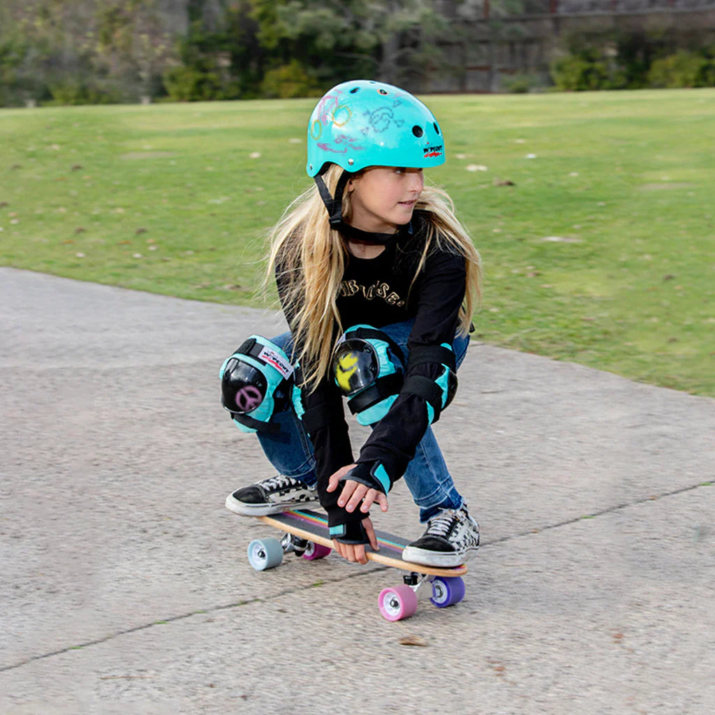 Triple 8 Wipeout Rainbow Skateboard Complete