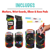 Triple 8 Wipeout Dry Erase Tri Pack Tie Dye