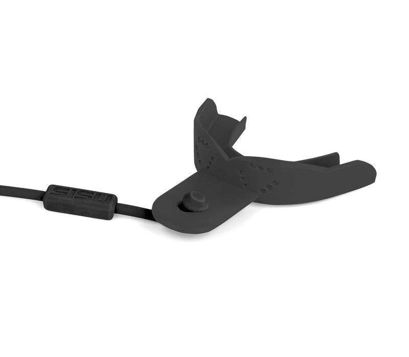 Sisu Tether Adult Mouth Guard in Charcoal Black